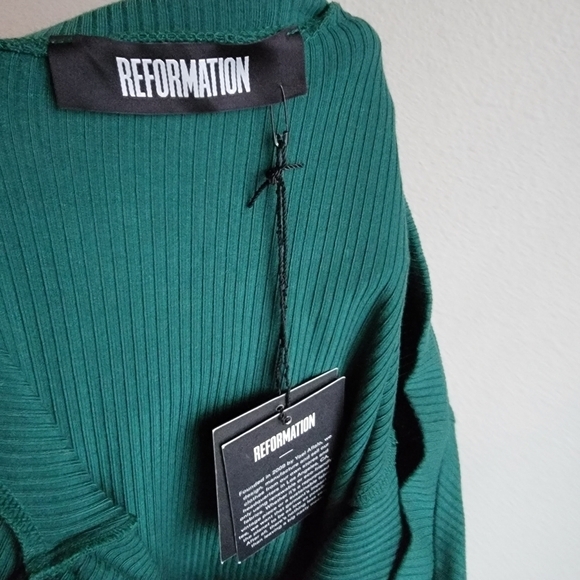 Reformation Cora Dress in Emerald size S NWT - Picture 11 of 11
